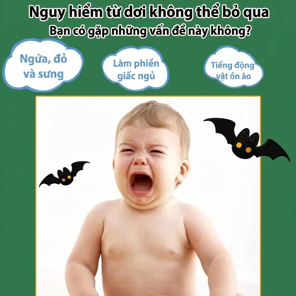 Dơi biến mất khỏi khu vực viên đuổi dơi Xua đuổi dơi mạnh, kiểm soát dơi trong nhà kho và trần nhà - mua 1 tặng 1