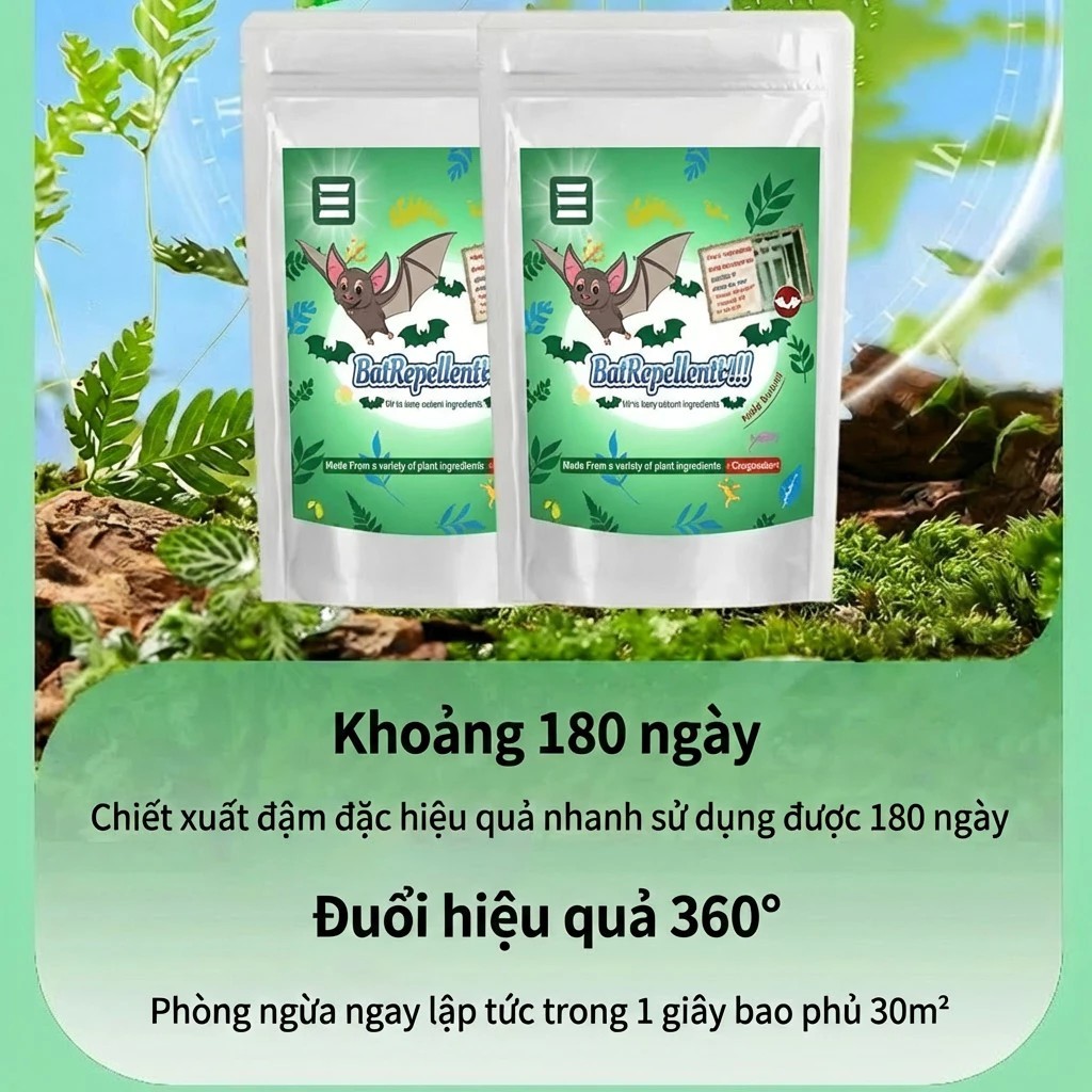 Dơi biến mất khỏi khu vực viên đuổi dơi Xua đuổi dơi mạnh, kiểm soát dơi trong nhà kho và trần nhà - mua 1 tặng 1