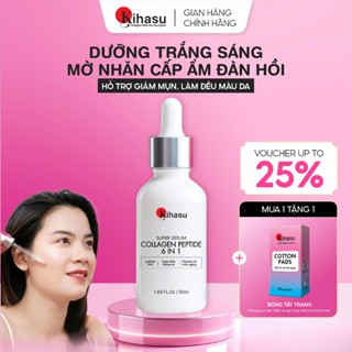 Serum Collagen Peptide Kihasu 6in1 Dưỡng Da Trắng Sáng, Hỗ Trợ Giảm Nhăn Da, Hỗ Trợ Giảm Mụn Đều Màu Da