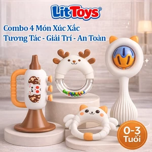 Đồ Chơi Xúc Xắc ToysLit Combo 4 Món – An Toàn Cho Bé Sơ Sinh 0-3 Tuổi