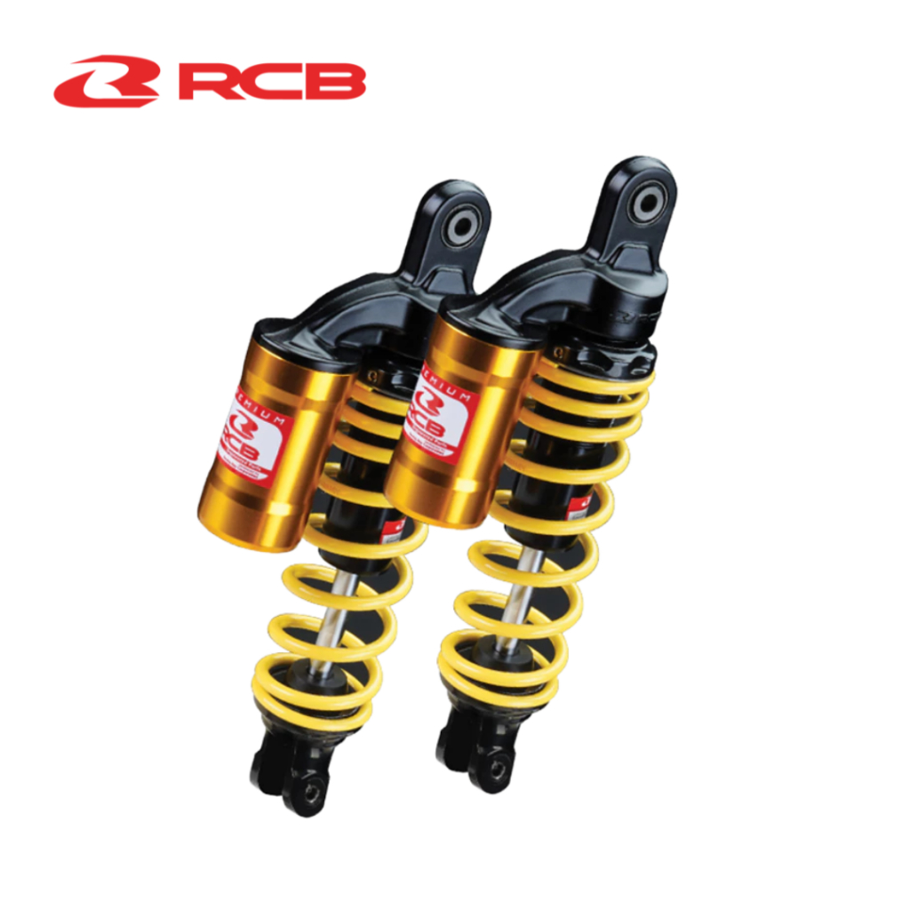 Phuộc Đôi RCB MB-2 (Đen Ty Vàng/Đỏ/Vàng/Đen) - Sirius, Airblade, Wave, Dream, Future, SH150i