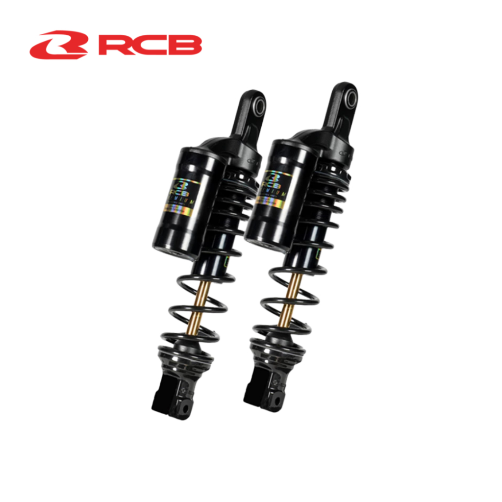 Phuộc Đôi RCB MB-2 (Đen Ty Vàng/Đỏ/Vàng/Đen) - Sirius, Airblade, Wave, Dream, Future, SH150i