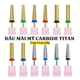 Đầu Mài Carbide Titan Dài 2,5Cm Mài Phá Siêu Tốc Cao Cấp | Đầu Mài Gel, Bột, Móng Giả Siêu Bền | Chuẩn Mỹ Thegioinail666