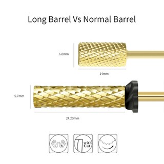 Đầu Mài Carbide Titan Dài 2,5Cm Mài Phá Siêu Tốc Cao Cấp | Đầu Mài Gel, Bột, Móng Giả Siêu Bền | Chuẩn Mỹ Thegioinail666