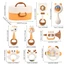 Đồ Chơi Xúc Xắc ToysLit Combo 4 Món – An Toàn Cho Bé Sơ Sinh 0-3 Tuổi