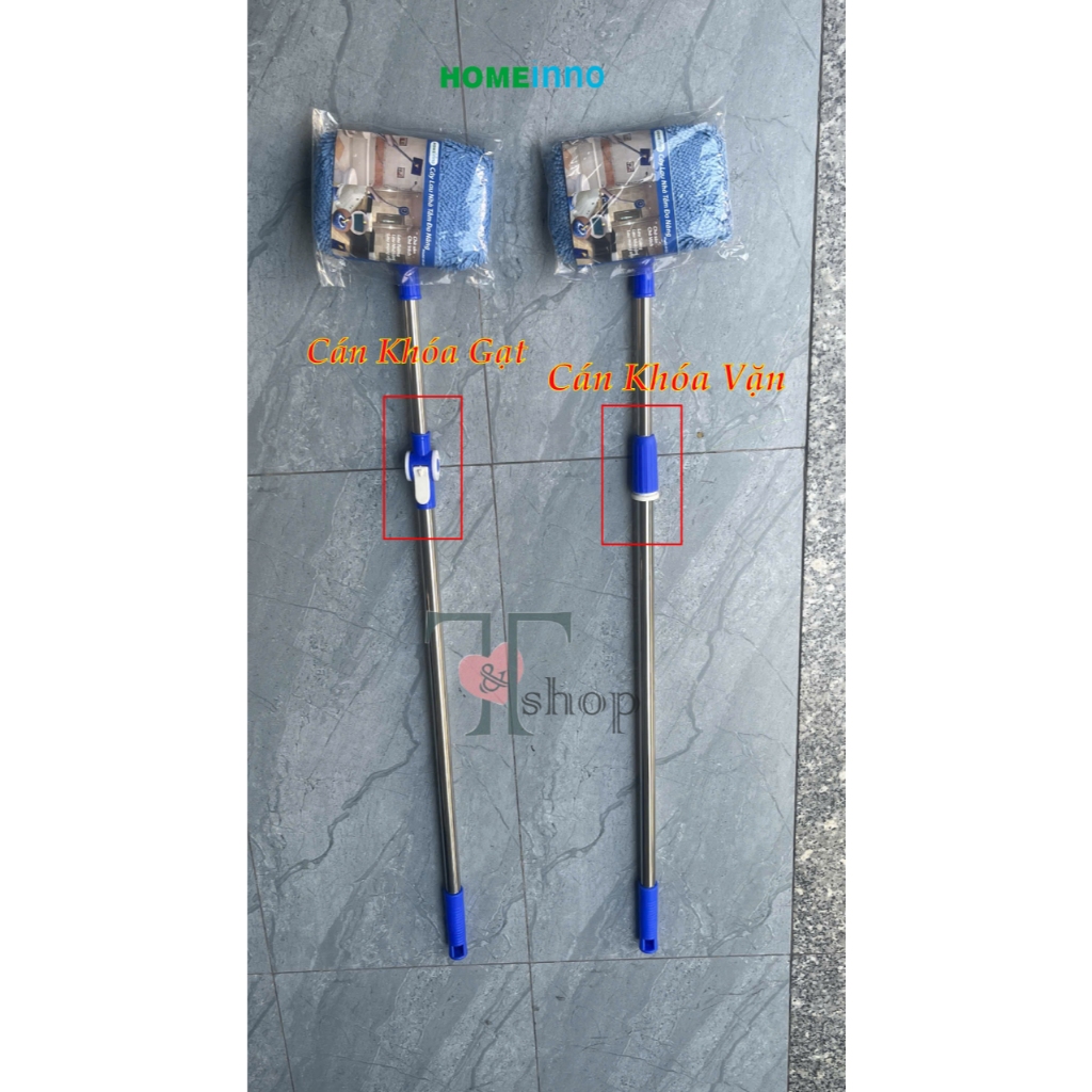 Cây Lau Chà Nhà Tắm, Vệ Sinh Toilet Homeinno Đa Năng Cán Rút Tăng Đơ 1m4/ 2met/ 3 met/ 4 met