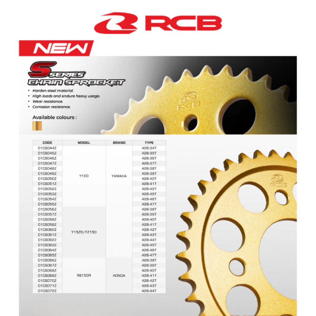 Đĩa Tải RCB S Series Winner X – Màu Vàng Nổi Bật – Chống Gỉ, Độ Bền Cao