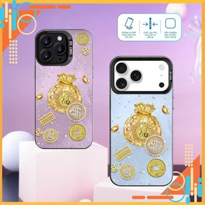 Ốp Lưng iPhone IMD NGÂN LƯỢNG MAY MẮN, Chống Sốc, Bảo Vệ Camera dành cho iP 7/8/X/XSMAX/11/12/13/14/15/16/17/Pro/Max