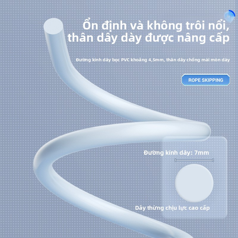 Dây Nhảy Không Dây Có Bóng Tạ Tay Cầm Mút Êm Dây Nhảy Tập Thể Lực Tại Nhà Gọn Nhẹ, Phù hợp tập tại nhà