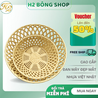 Rổ Nhựa Đan Mây Việt Nhật Đẹp Mắt