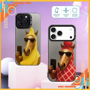 Ốp Lưng iPhone IMD NGỰA CUTE SELFIE , Chống Sốc, Bảo Vệ Camera dành cho iP 7/8/X/XSMAX/11/12/13/14/15/16/17/Pro/Max