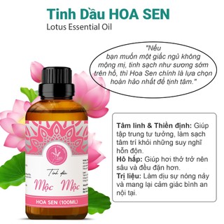 Tinh dầu xông Thơm Phòng Oải Hương và Tinh Dầu Trà Trắng, Hoa Nhài, Hoa Hồng, Hoa Sen, Hoa Ngọc Lan