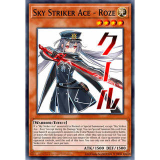 [ Bài Yugioh Chính Hãng ] Sky Striker Ace - Roze (Stamp Edition) - RA05-EN133 - Ultra Rare