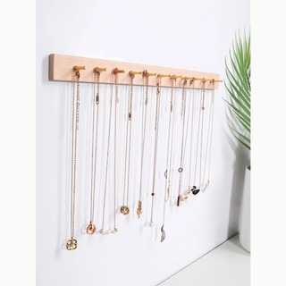 kệ treo tường không khoan để trưng bày trang sức, treo bông tai, dây chuyền phụ kiện tât mũ