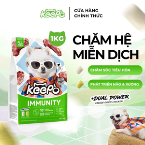 Thức ăn cho chó Keepo K4 Gói 1KG Sữa dê Cải thiện miễn dịch, DHA, Vitamin D3 phát triển não & xương