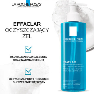 Sữa Rửa Mặt 400ml/Effaclar Purifying Foaming Gel Cho Da Dầu/Giảm Nhờn/Ngừa Mụn 200ml