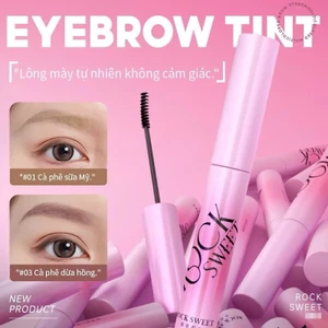 Mascara ROCK SWEET Lông Mày 3.5g Gel chân mày lì mịn, giữ màu 24h Dễ dùng lâu trôi | NHÍM HOUSE