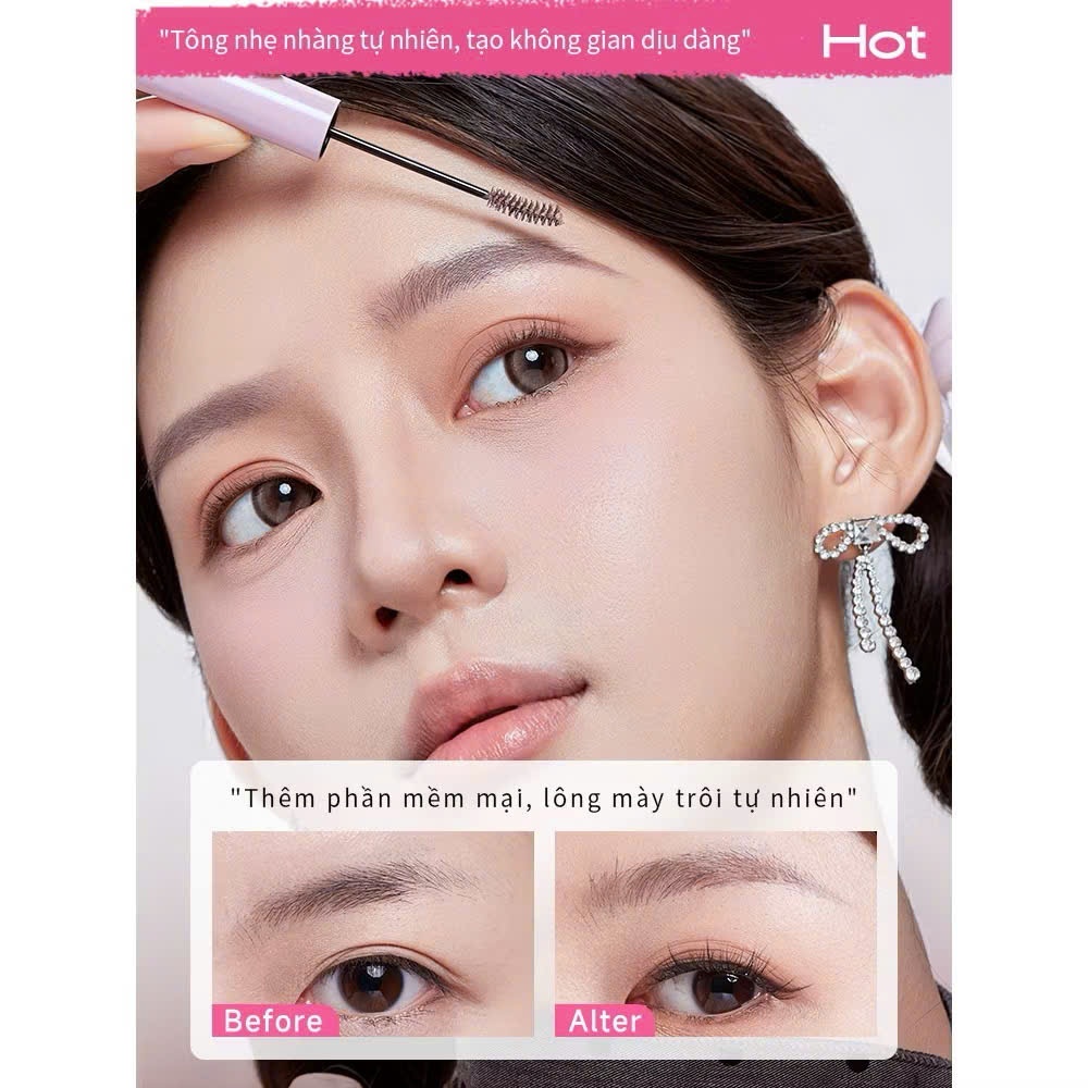 Mascara ROCK SWEET Lông Mày 3.5g Gel chân mày lì mịn, giữ màu 24h Dễ dùng lâu trôi | NHÍM HOUSE