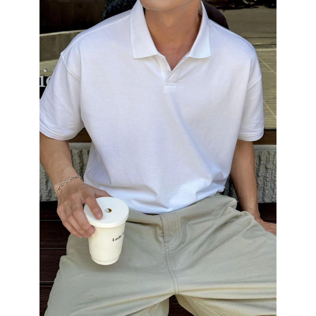 Áo Polo Cá Sấu 𝐂𝐎𝐎𝐋𝐂𝐑𝐄𝐖 Vải Cotton Cá Sấu 2 Chiều Unisex Menswear Phong Cách Hàn Quốc Năng Động APN038 | BigBuy360 - bigbuy360.vn