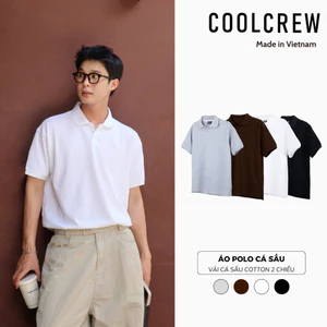 Áo Thun Polo Cá Sấu Nam 𝐂𝐎𝐎𝐋𝐂𝐑𝐄𝐖 Chất Vải Cotton Co Giãn 2 Chiều Thoáng Khí APN038