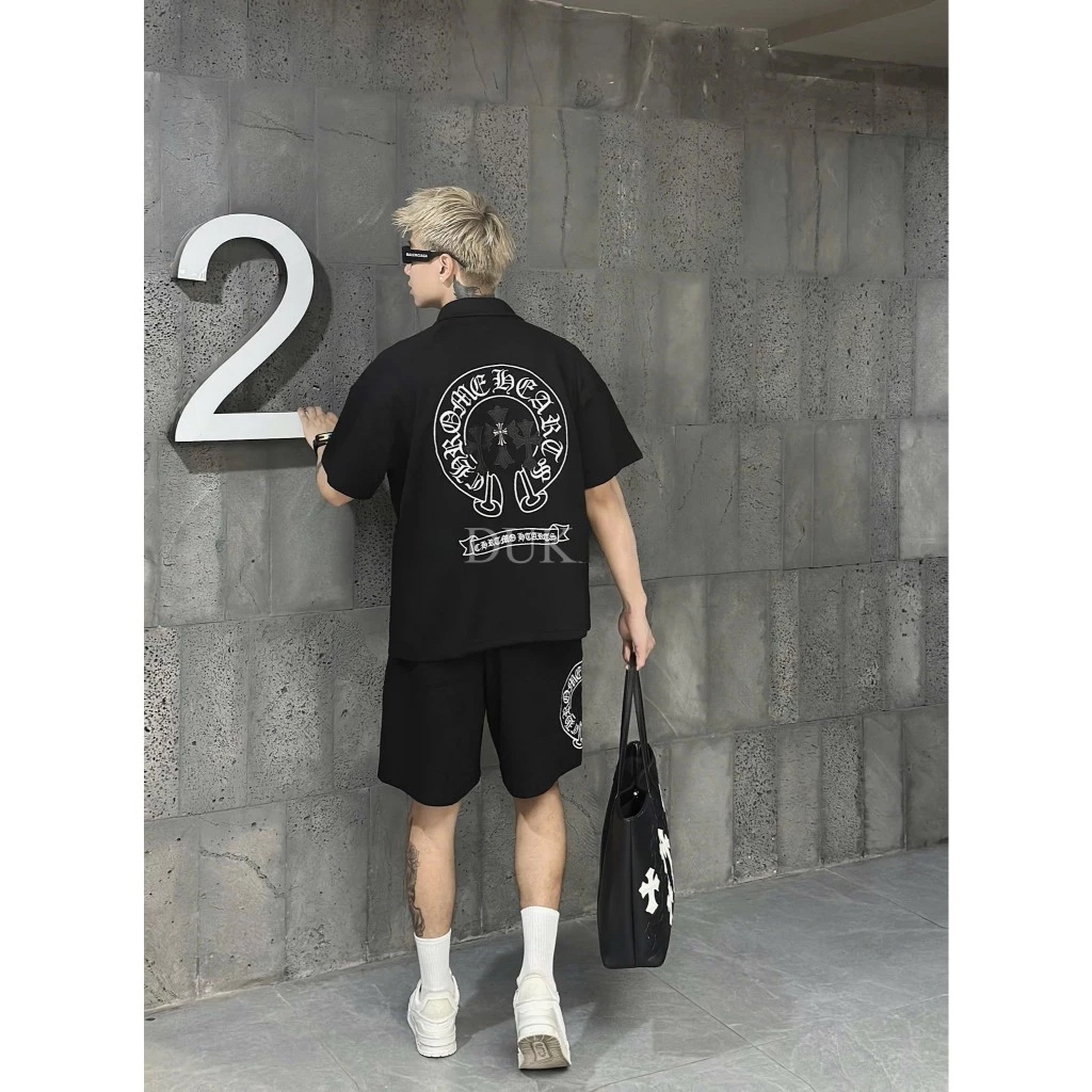 Bộ Quần Áo Thánh Giá Cross - Chất Cotton 2 Da Cao Cấp - Hình In Xịn  – Áo Khoá Zip Cổ + Quần Short
