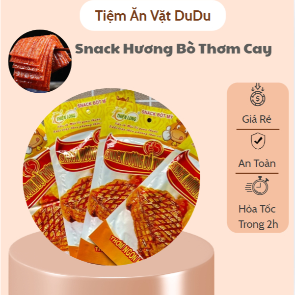 Snack Hương Bò Thơm Cay, Snack Thiên Long Thơm Cay Ngon Hấp Dẫn