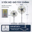 Quạt cây công nghiệp HAVEN HVS 600 gió mạnh lõi đồng 130W chạy êm bền bỉ 5 cánh ABS cho không gian rộng. Bảo hành 2 năm