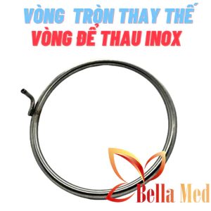Vòng inox đựng tô nước - vòng dùng thây thế trong xe đẩy inox spa