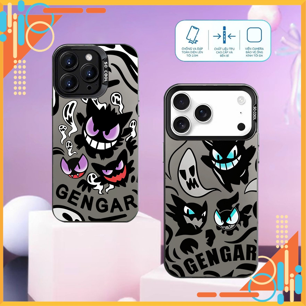 Ốp Lưng iPhone IMD GENGAR MỚI, Chống Bẩn, Bảo Vệ Camera dành cho iP 7/8/X/XSMAX/11/12/13/14/15/16/17/Pro/Max