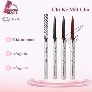 Chì Kẻ Mắt Clio Sharp So Simple Waterproof Pencil Liner Chống Nước Kẻ Mắt Clio Lâu Trôi Dễ Kẻ CLIO 0.14g- Skinora Beauty