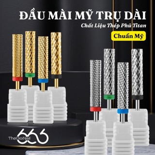 Đầu Mài Mỹ Trụ Dài Carbide Phủ Titan Cao Cấp | Đầu Mài Phá Gel, Bột, Móng Giả Siêu Tốc Đầu Mài Chuyên Nghiệp Nail666