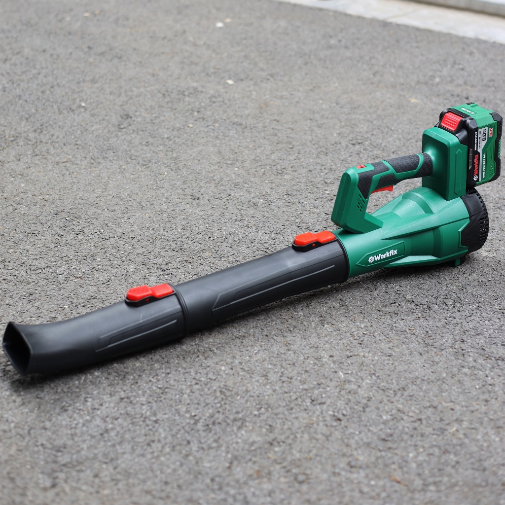 Máy Thổi Lá Workfix WF-TL680M 6 Tốc Độ, Không Chổi Than 100% Lõi Đồng  6 tốc độ Pin 15cell Chuyên Thổi Lá, Bụi, Rác,...
