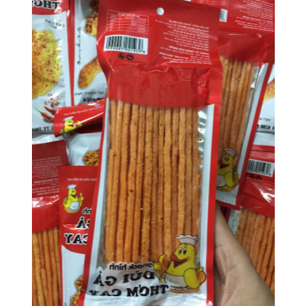 Snack Que Cay Đùi Gà Thế Giai, Snack Giòn Cay Thơm Ngon - Đồ Ăn Vặt Tuổi Thơ