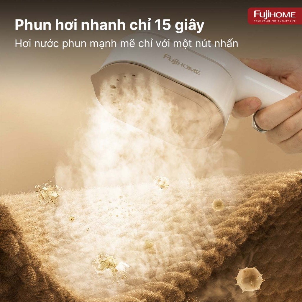 Bàn là hơi nước du lịch công suất 1200W SI718AW Nhập Khẩu FUJIHOME, máy ủi quần áo nhanh hiện đại