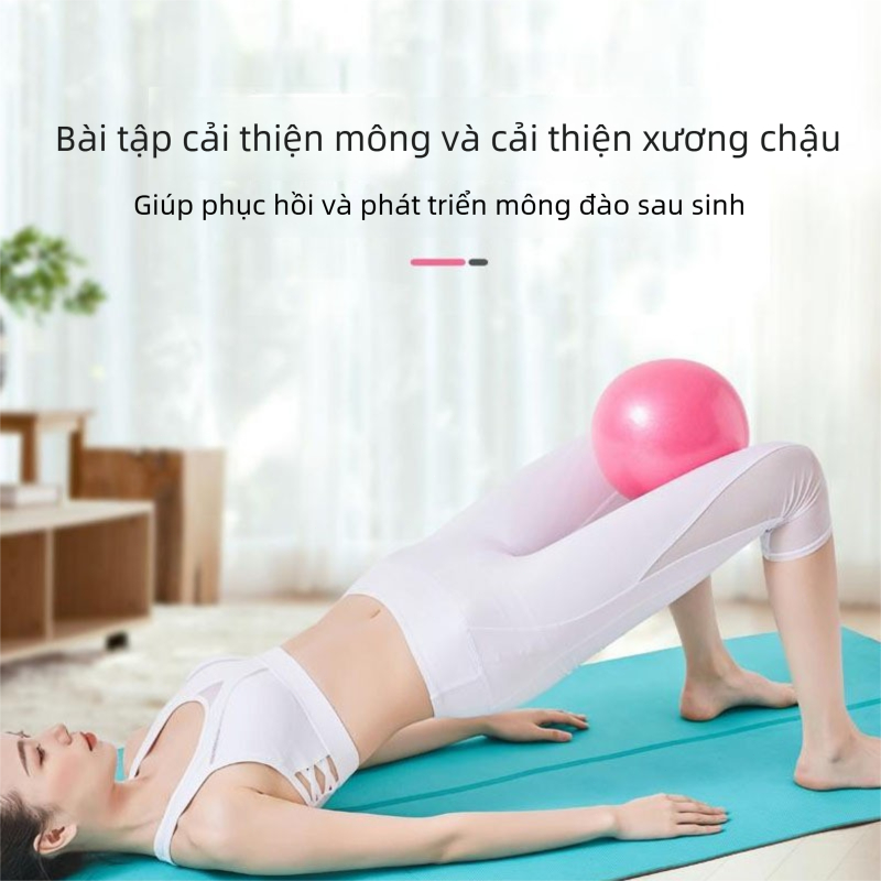 Bóng Yoga 25cm, chất liệu PVC bền chắc, an toàn, Bóng Pilates & Tập Gym Tại Nhà, Dụng Cụ Thể Dục Thon Gọn Cơ Thể