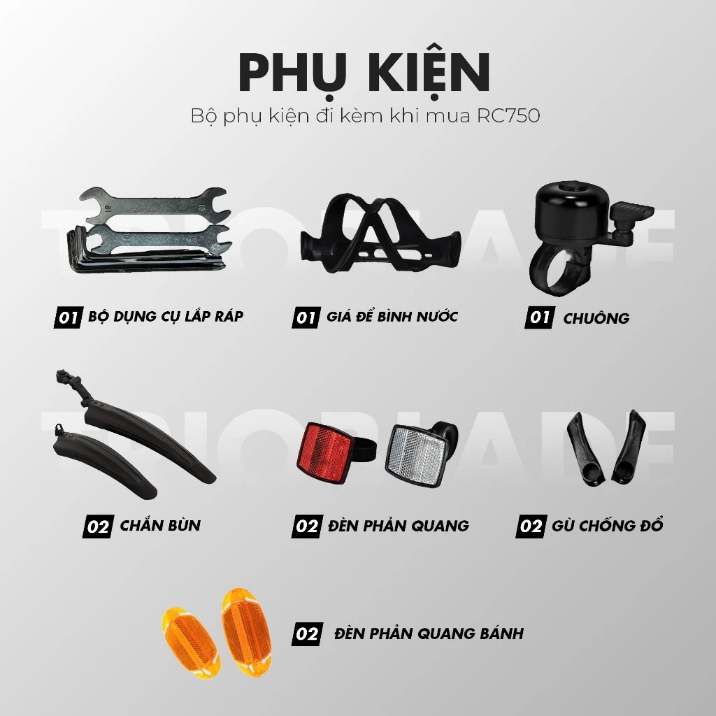 (Mã 750 người lớn ) Xe đạp địa hình 26inch TRIOBLADE Việt Nam