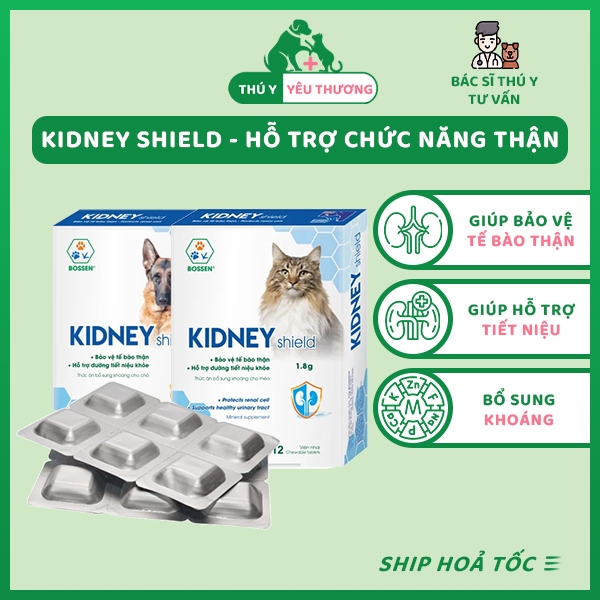 Viên uống KIDNEY Shield Bossen - Hỗ trợ chức năng thận và bổ sung ...