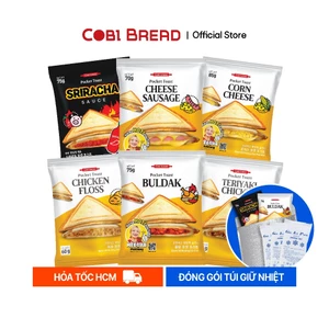 Bánh Mì Nướng Nhân Chà Bông Gà/ Teriyaki/ Buldak/ Siracha/ Cheese