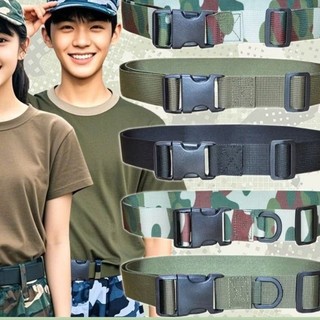 Thắt Lưng Unisex B92 Rằn Ri Dây Vải Khóa Điều Chỉnh Theo Eo Tiện Dụng Cao Cấp