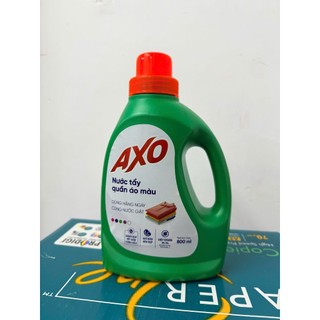 Nước tẩy quần áo màu Axo màu xanh lá 800ml Dùng Hằng Ngày Cùng Nước Giặt