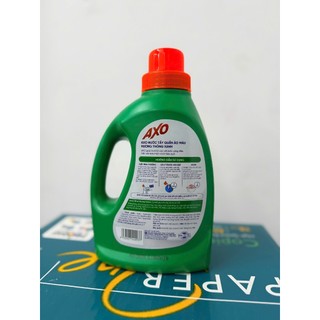 Nước tẩy quần áo màu Axo màu xanh lá 800ml Dùng Hằng Ngày Cùng Nước Giặt