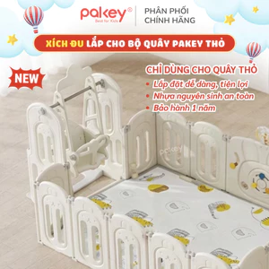 XÍCH ĐU Gắn Quây Thỏ Cao Cấp Pakey Cho Bé - Xích Đu Nhựa Dày Dặn Tải Trọng Đến 40Kg Chắc Chắn - Bảo Hành 1 Năm
