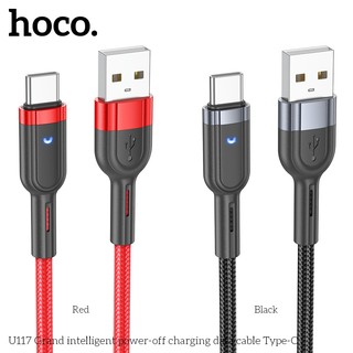 Cáp sạc tự ngắt Hoco U117 cổng TypeC max 2.4A, dài 1.2M (Đen) - Phụ Kiện Nhất Tín