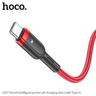 Cáp sạc tự ngắt Hoco U117 cổng TypeC max 2.4A, dài 1.2M (Đen) - Phụ Kiện Nhất Tín