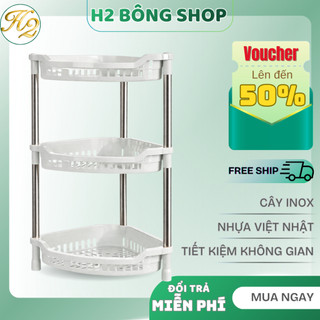 Kệ Tam Giác Để Góc Tường Nhựa Việt Nhật 2 tầng 3 Tầng, Giá, Kệ Để Nhà Tắm
