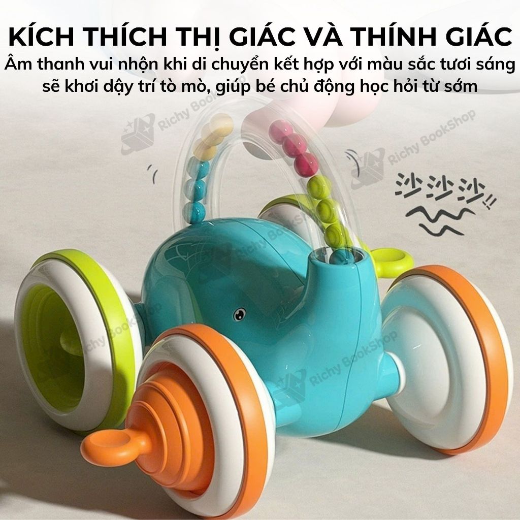 Đồ chơi tập bò hình con voi lăn tay Goodway Little Elephant Toy phát triển tư duy, đồ chơi cho bé sơ sinh