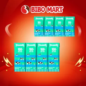 Lốc 4 Hộp Sữa Tươi Tiệt Trùng Vinamilk Không Đường Giúp Bé Cao Lớn Khỏe Mạnh 110ml 180ml - Bibomart