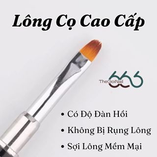 Cọ Đắp Gel 2 Đầu Có Nắp Đậy - Cây Đắp Gel Nail Đa Năng Kèm Bay Lấy Gel Tiện Lợi Chuẩn Salon | THEGIOINAIL666