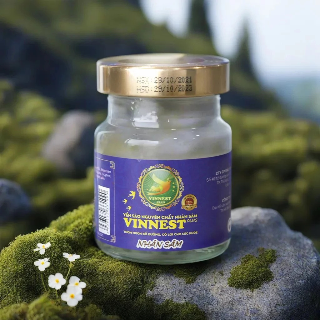 [COMBO 10 & 16 Hộp] Yến Sào Nhân Sâm Vinnest Plus 15% Hộp 6 Lọ 70ml - Nước Yến Chưng Sẵn Cao Cấp