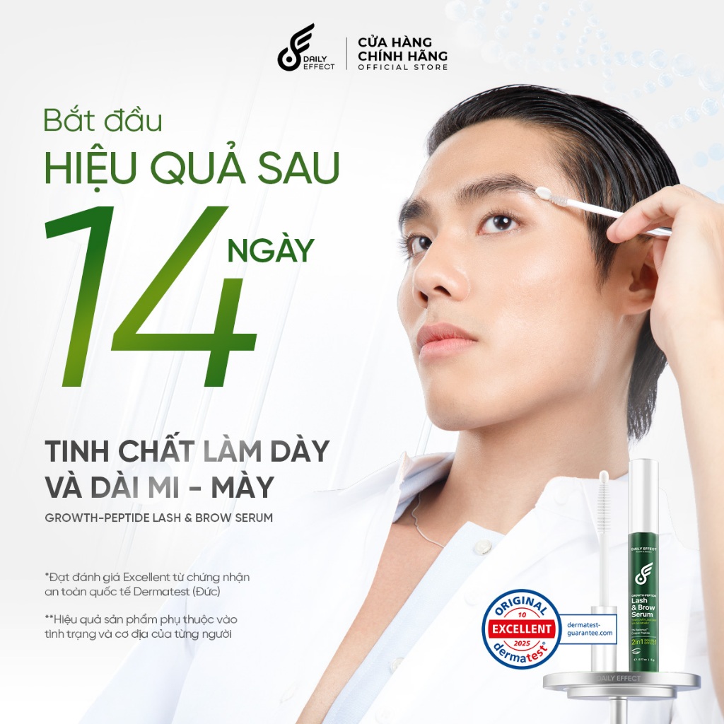 [Tinh Chất Làm Dày Và Dài Mi - Mày] DAILY EFFECT Growth Peptide Lash & Brow Serum (5g)